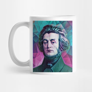 Adam Mickiewicz Abstract Portrait | Adam Mickiewicz Artwork 4 Mug